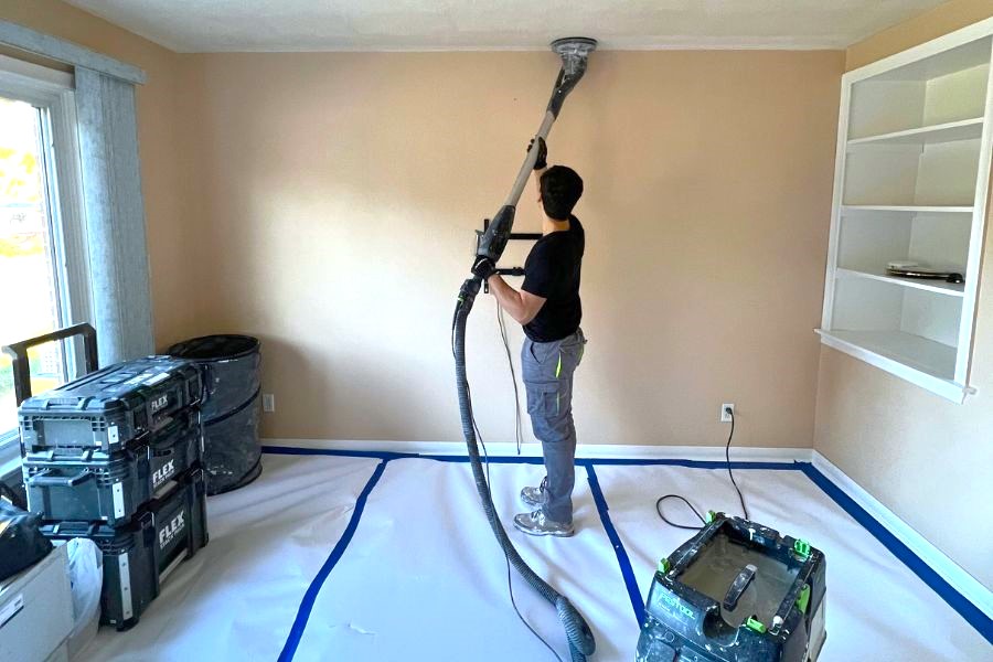 popcorn ceiling removal