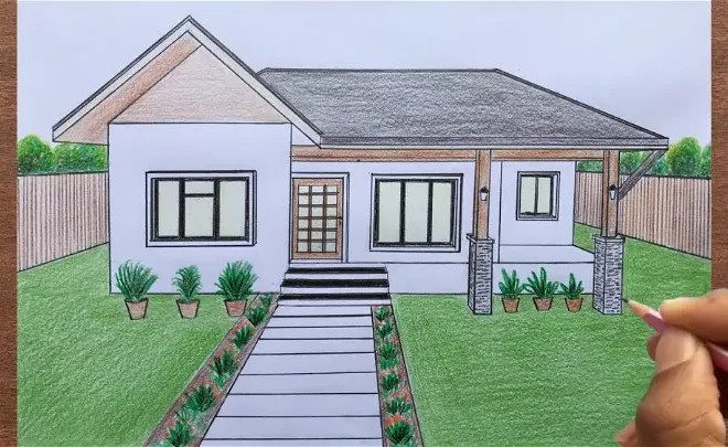 Beginner Easy Modern House Drawing: A Step-by-Step Approach