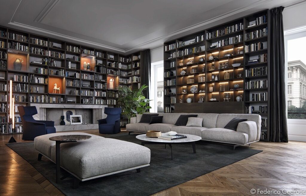 luxury home library