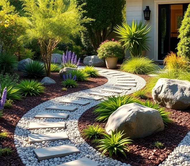 Small Area Cheap Simple Front Yard Landscaping Ideas