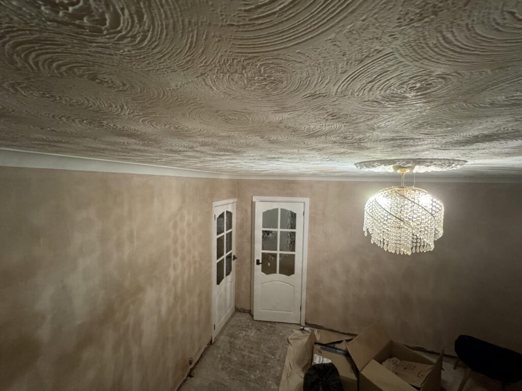 how to cover artex without plastering