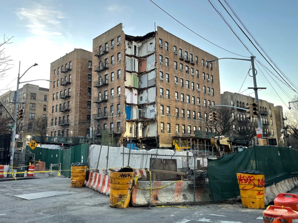 bronx apartment building collapsed