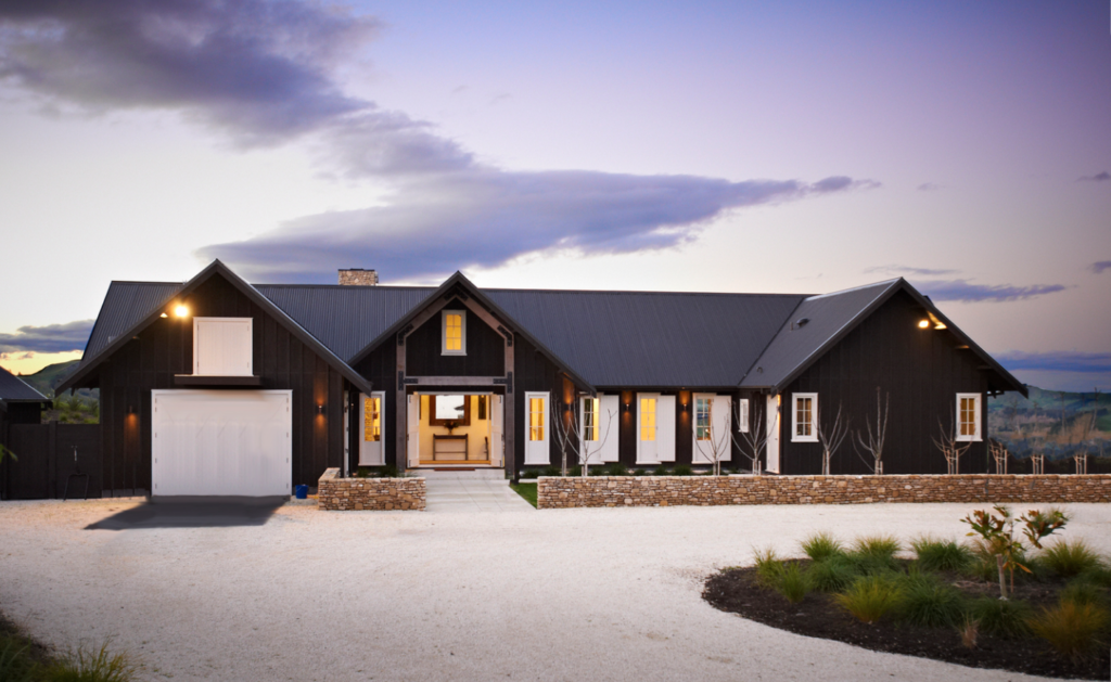 Black Modern Barn House